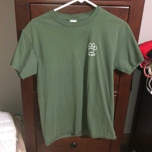 Pawz shirt army print back